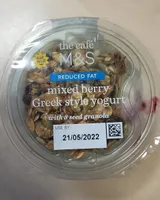 Mixed berry Greek style yogurt