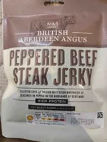 Peppered beef steak jerky