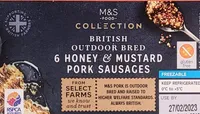 British Outdoor Bred Honey and Mustard Pork Sausages