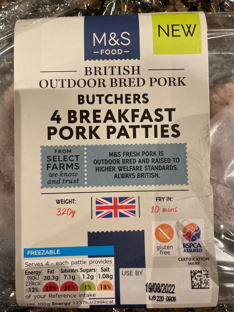 Breakfast park patties