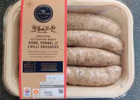Pork, fennel and chilli sausages