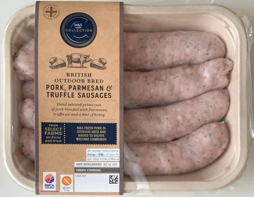Pork, Parmesan & Truffle Sausages