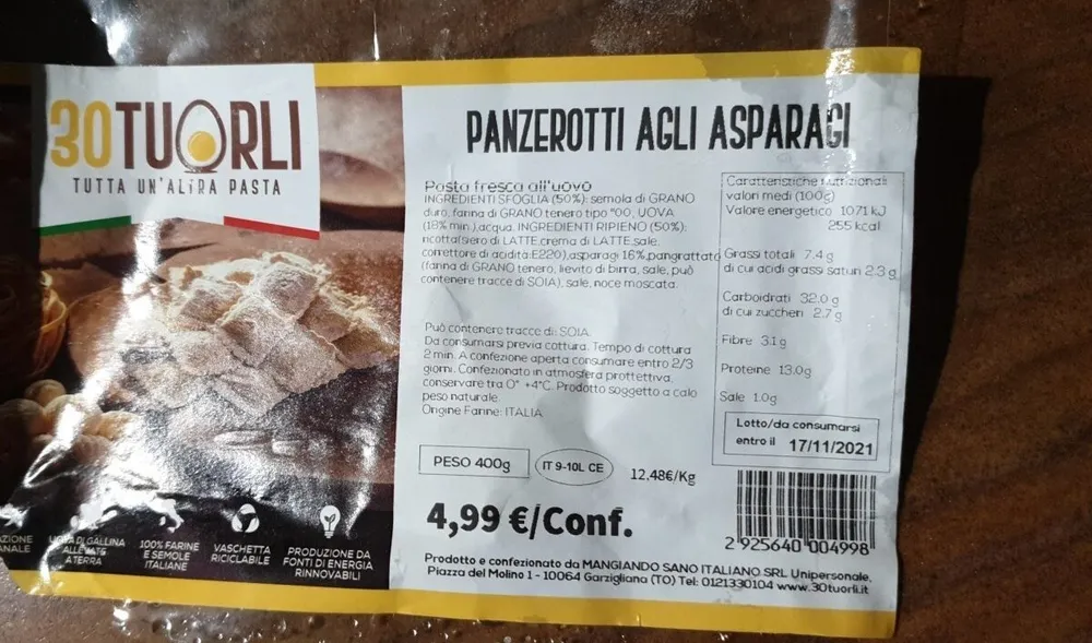 Panzerotti agli asparagi