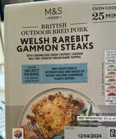 Welsh rarebit gammon steaks