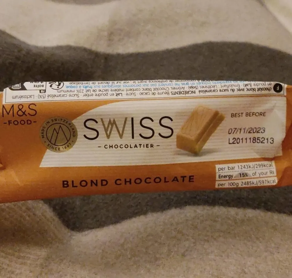 Blond chocolate