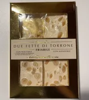 Due fette di torrone friabile
