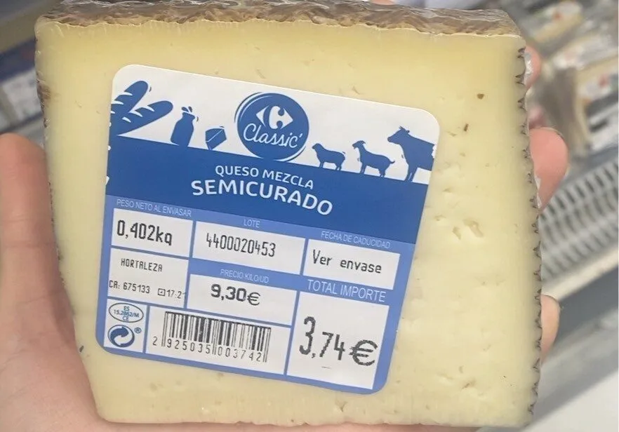 Queso mezcla semicurado
