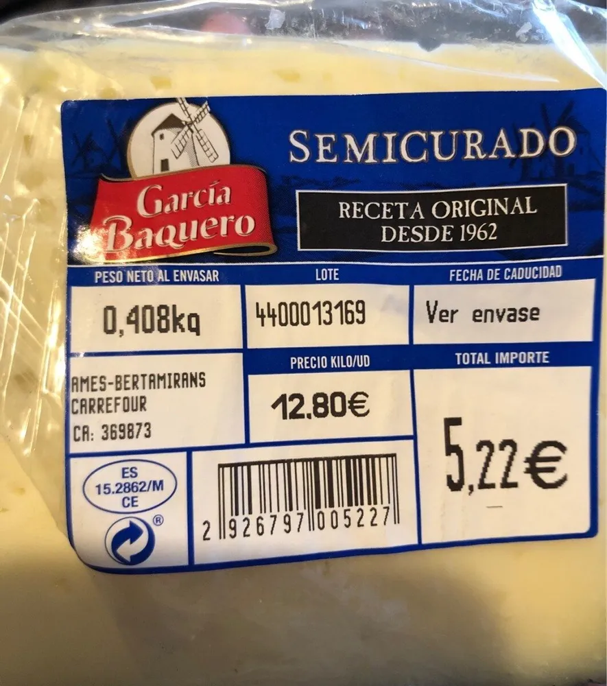 Queso semicurado mezcla graso