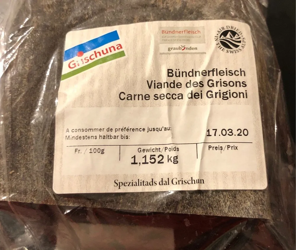 Viande des Grisons