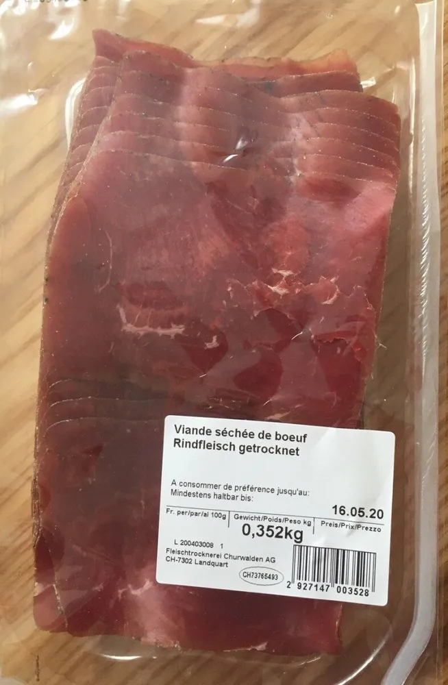 Viande séchée de boeuf