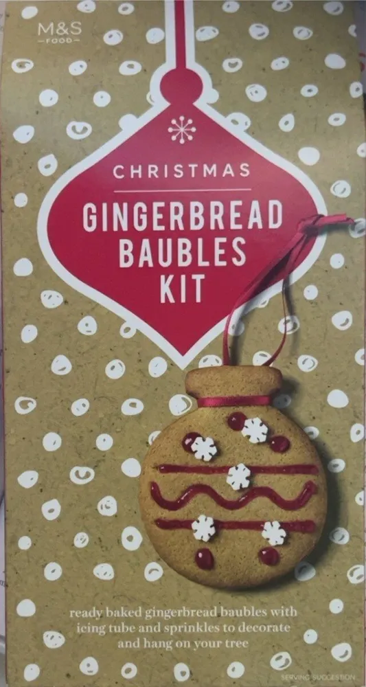 Gingerbread baubles kit