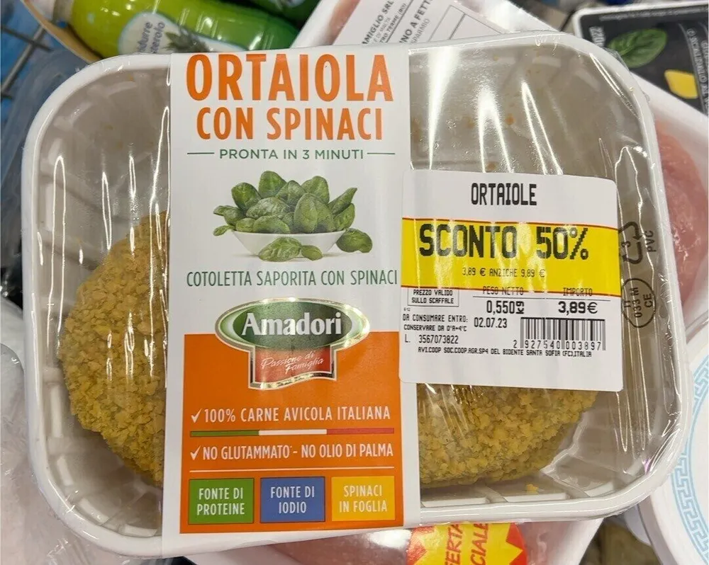Ortaiola con spinaci