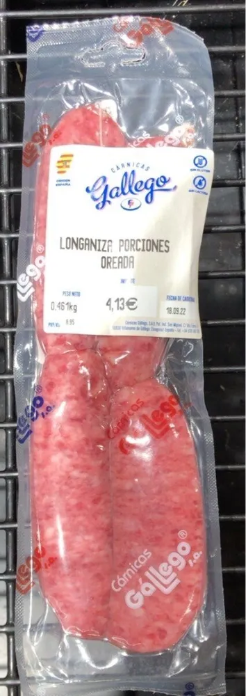 Longaniza porciones oreada