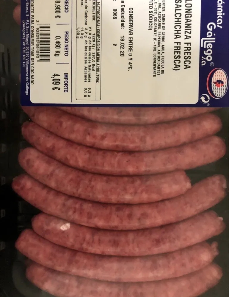 Salchicha fresca