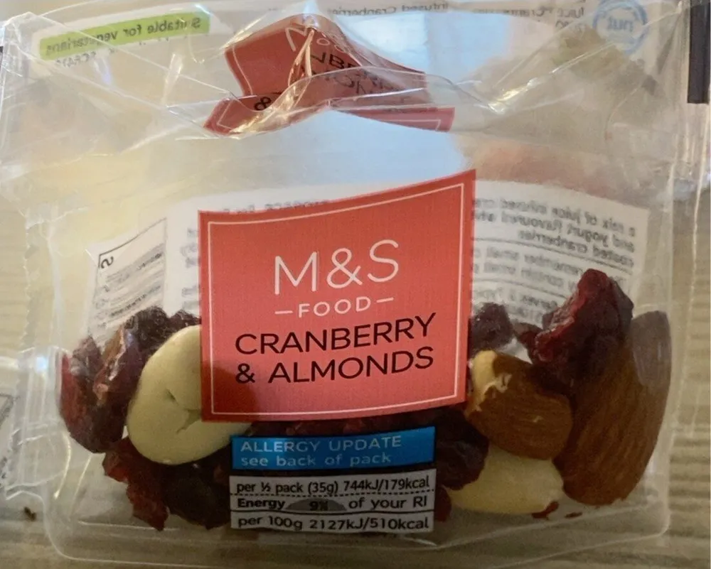 cranberry and almonds