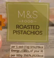 Roasted pistachios