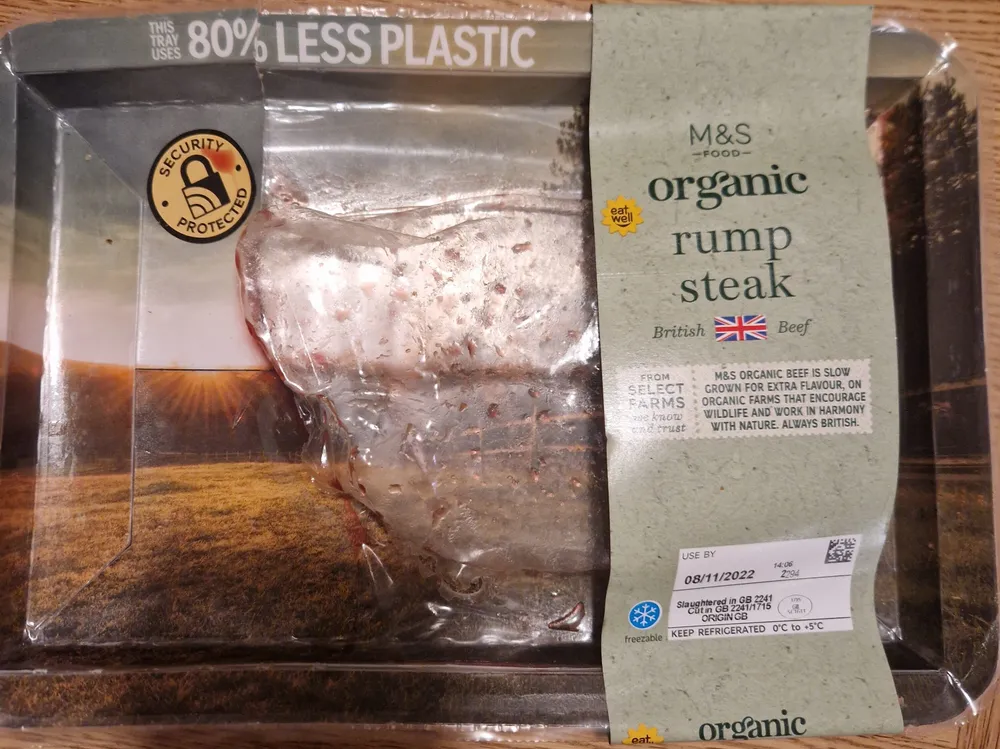 organic rump steak