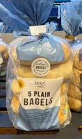 5 Plain Bagels