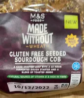 Gluten free seeded sourdough cob