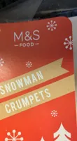Snowman crumpets