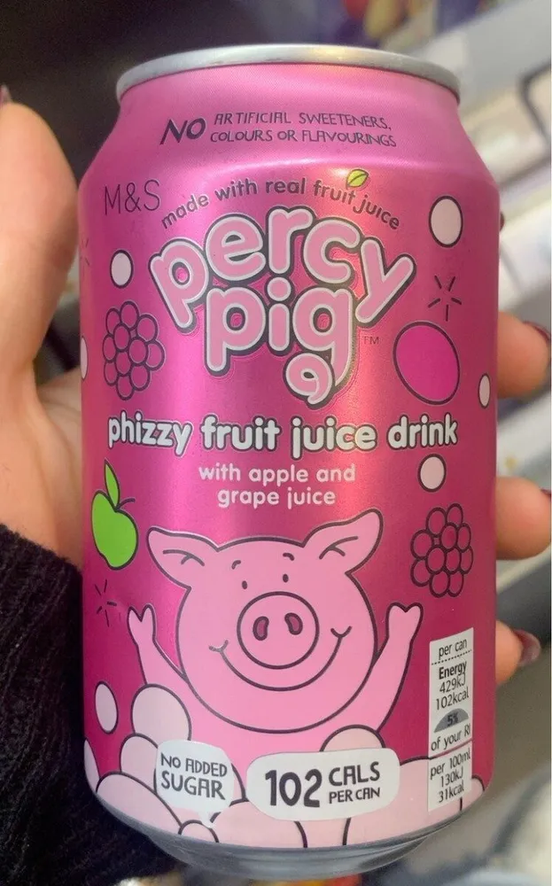 Percy pig Phizzy fruit juice drink