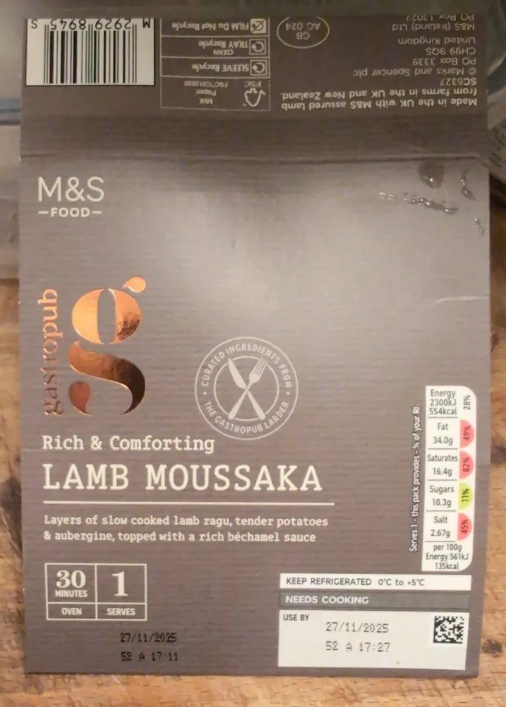 Lamb Moussaka