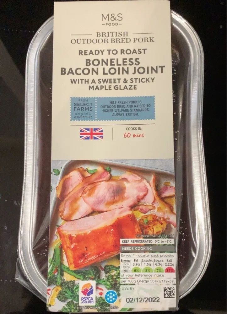 Boneless Bacon Loin Joint