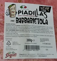 Piadillas con barbabietola