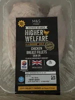 Higher Welfare Oakham Gold Chicken Breast Fillets Skin On
