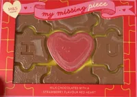 Milk Chocolates With A Strawberry Flavour Red Heart