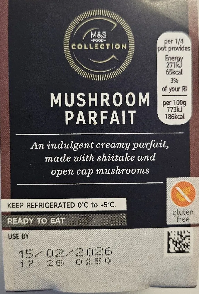 M&S Collection Mushroom Parfait