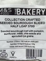 Collection Crafted Seeded Sourdough Half Loaf
