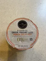 Authentic Greek Yogurt with a Peach Compote