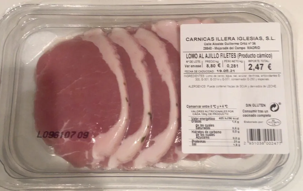 Lomo ajillo filetes