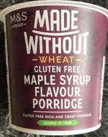 GF Maple Syrup Porridge