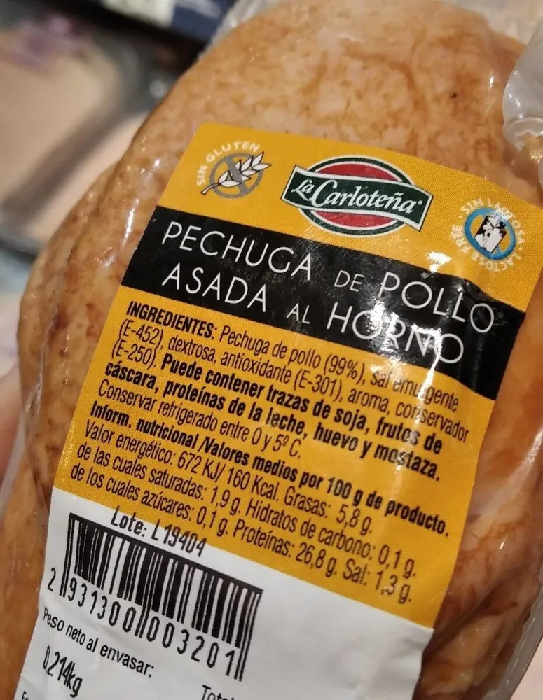 Pechuga de Pollo Asado al Horno