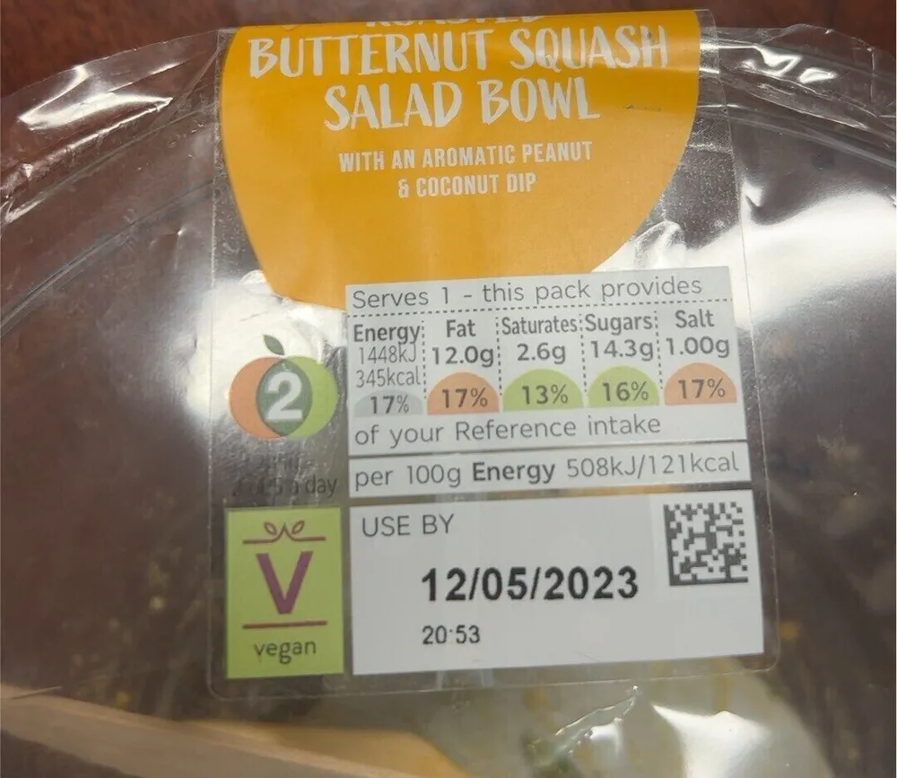 Roasted Butternut Squash Salad Bowl