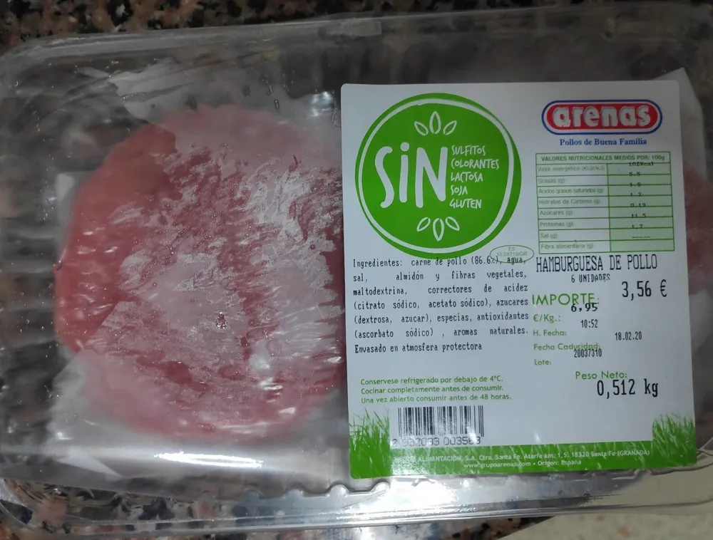Hamburguesa de pollo