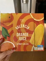 Valencia Orange Juice Lollies