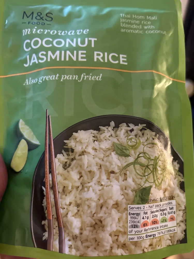 microwave COCONUT JASMINE RICE
