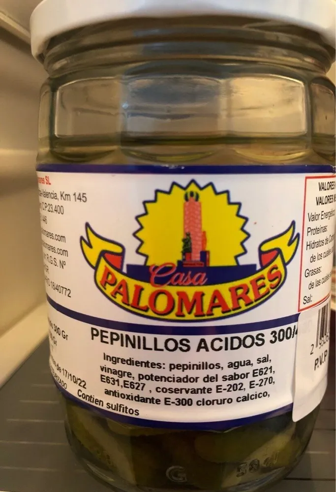 Pepinillos acidos
