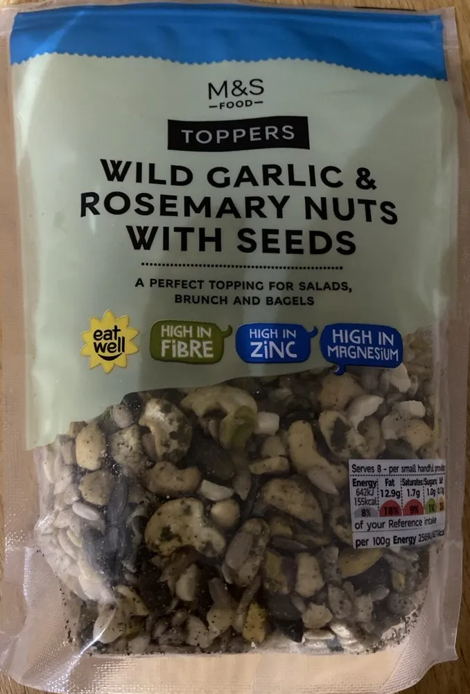 Wild garlic and Rosemary nuts with seeds