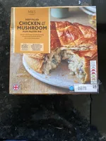Chicken & mushroom pie