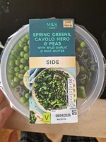 Spring Greens, Cavolo Nero and Peas