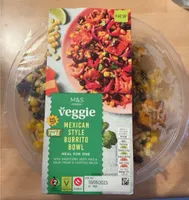 Mexican style burrito bowl