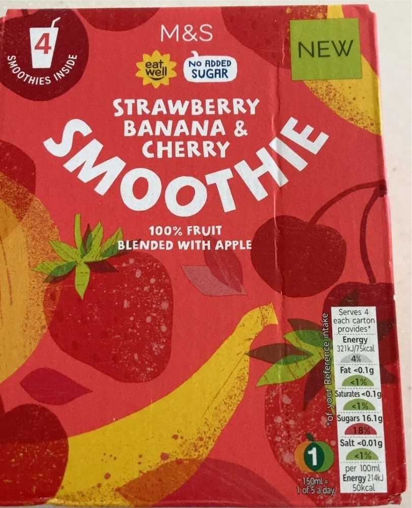 Strawberry banana & cherry