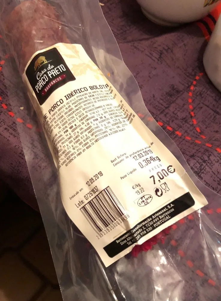 Paio de porco iberico bolota