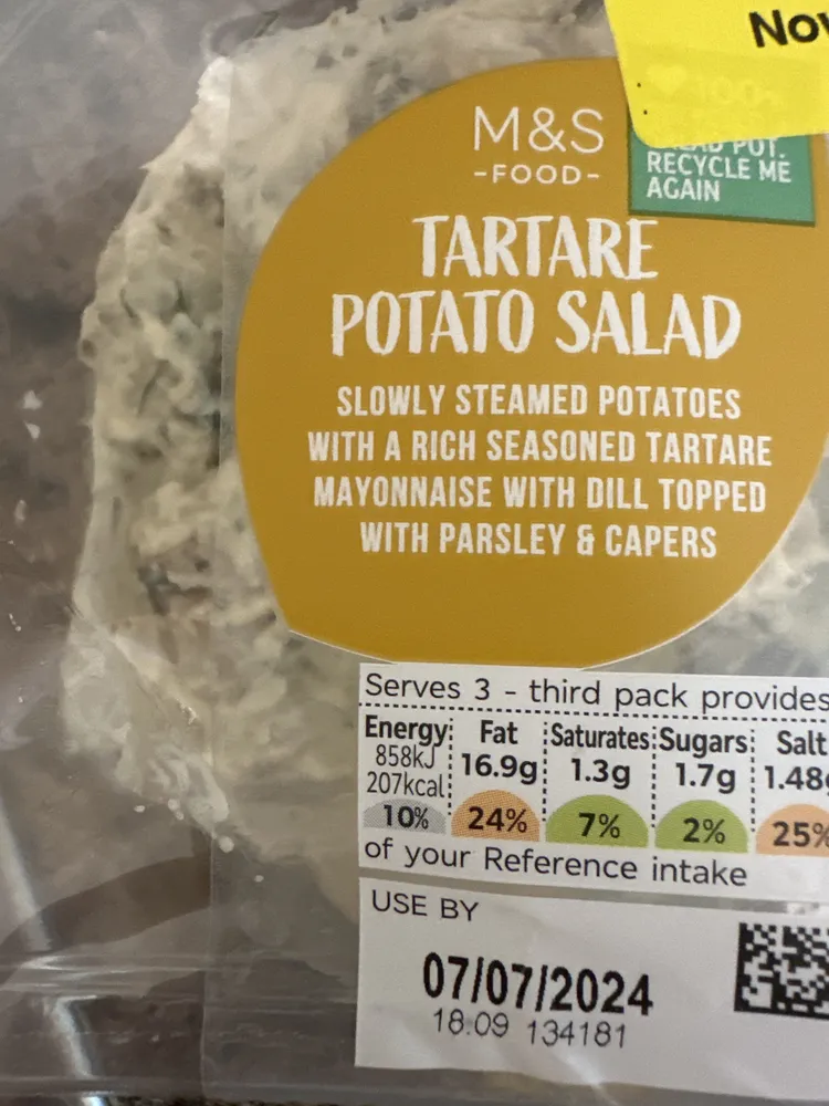 tartare potato salad