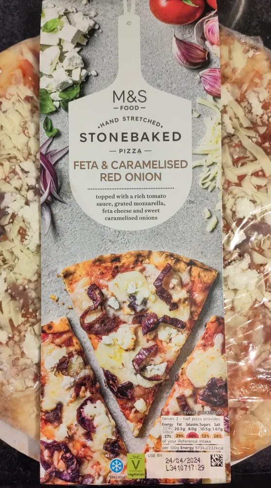 Feta & Caramelised Red Onion Pizza