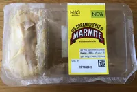 it’s CREAM CHEESE & MARMITE with breadsticks